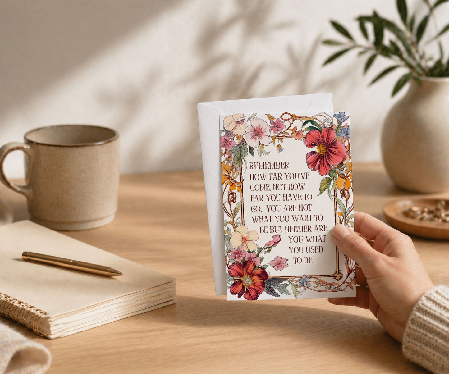 Remember How Far You've Come Recovery Greeting Card