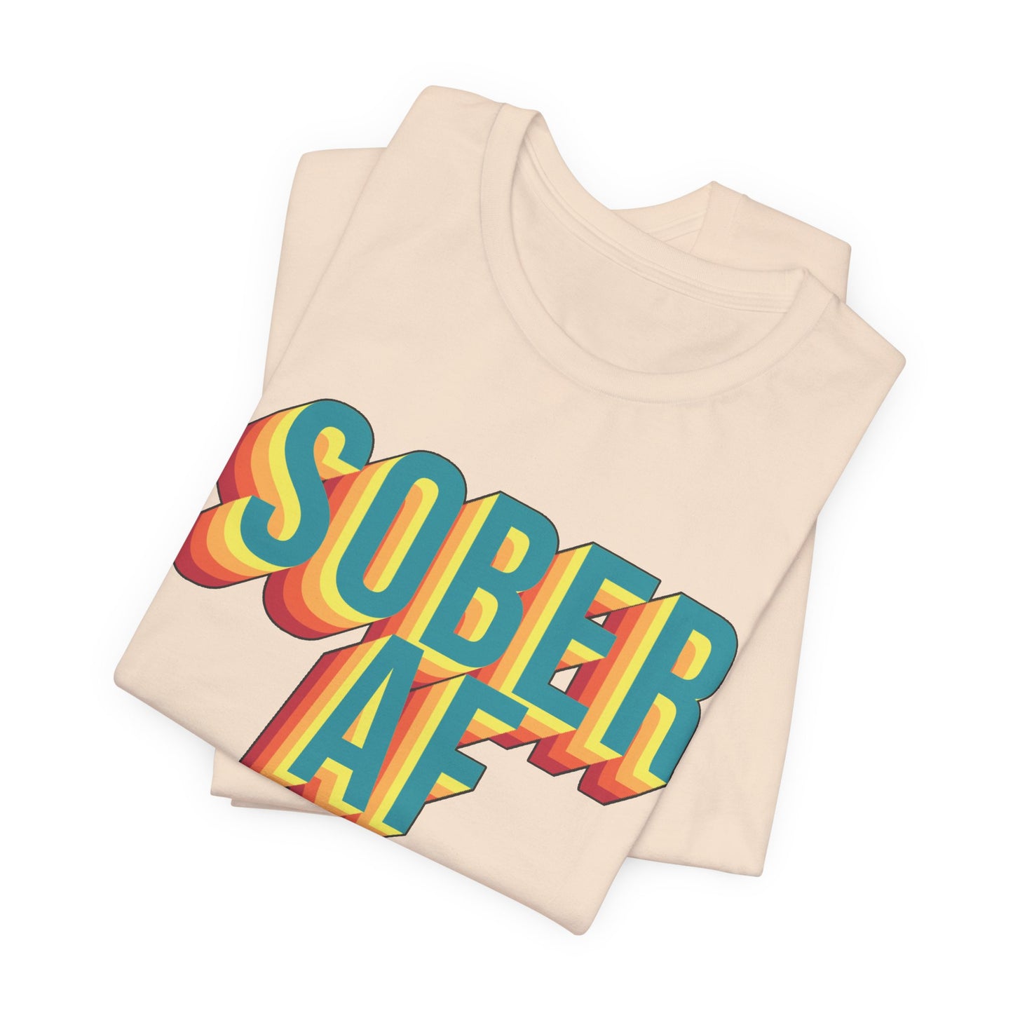 Sober AF Retro Recovery Tee Shirt Gift