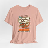 Bill & Bob’s Morning Coffee Hour lifestyle T-shirt mockup