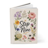 Step Nine Floral Hardcover Journal — Recovery Step Work Notebook