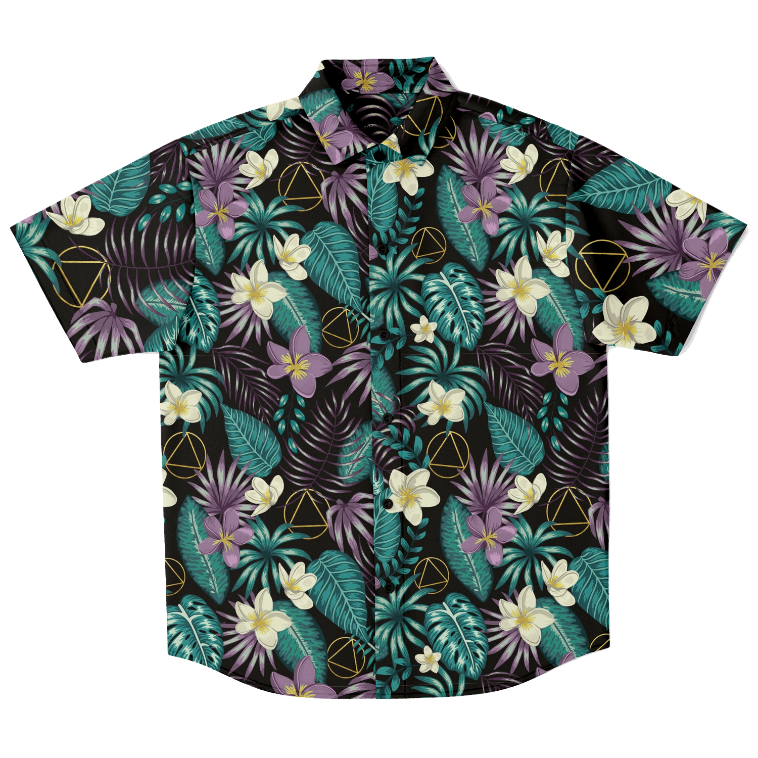 AA Logo Tropical Pattern - Button Down Shirt
