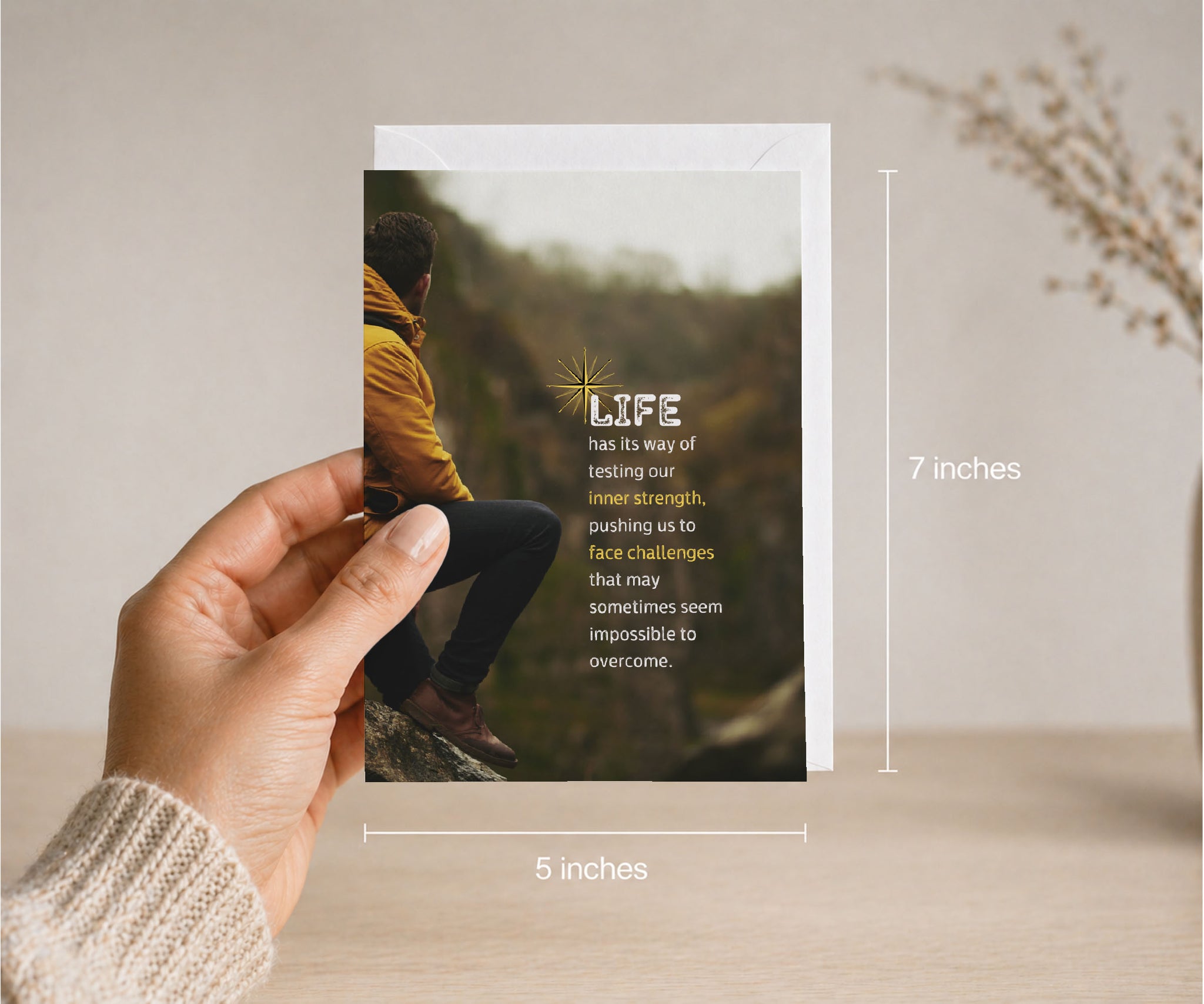 Life Has Its Way of Testing Our Strength Greeting Card