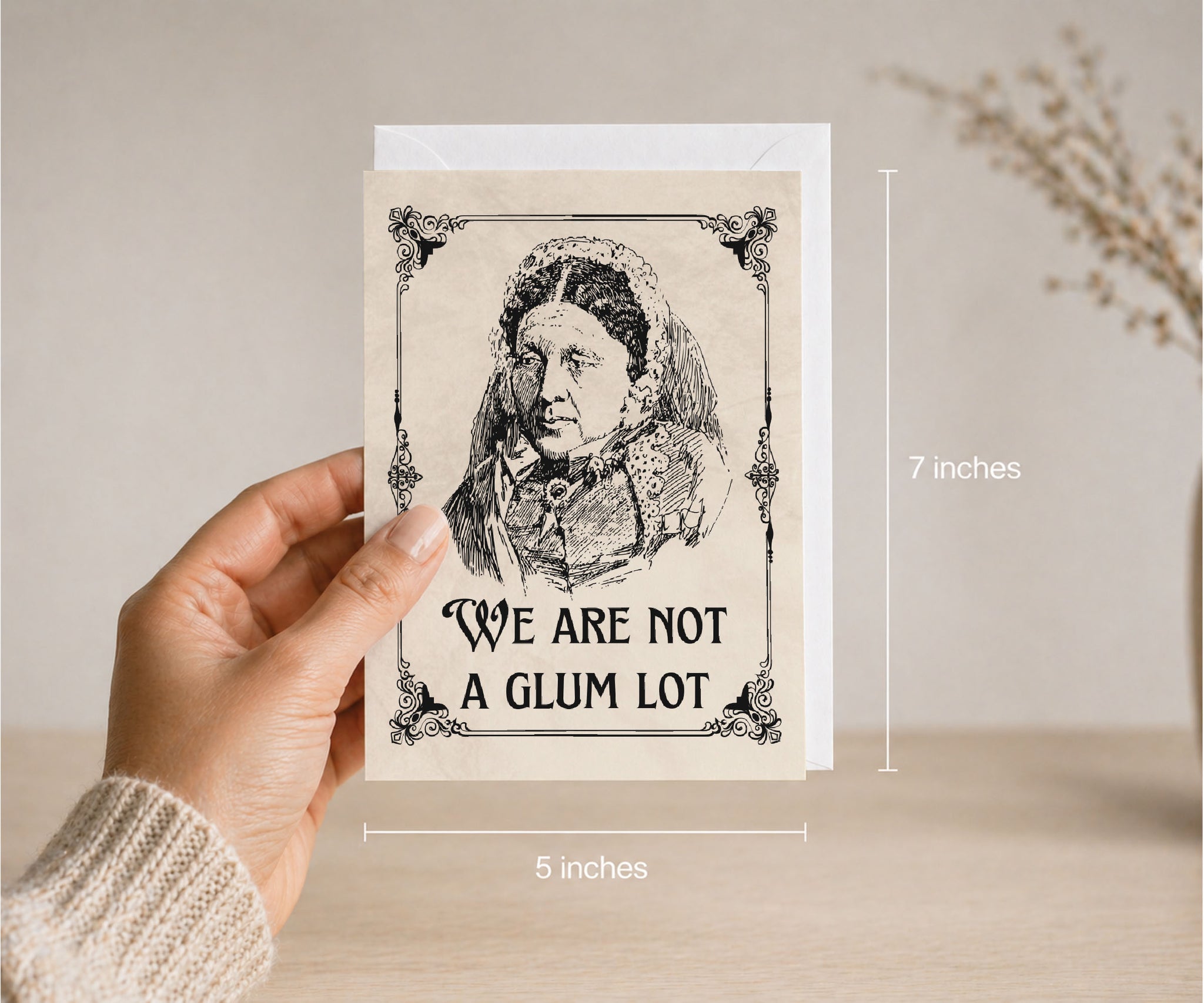 We Are Not a Glum Lot AA Recovery Greeting Card