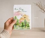 One Day at a Time Watercolor Recovery Greeting Card
