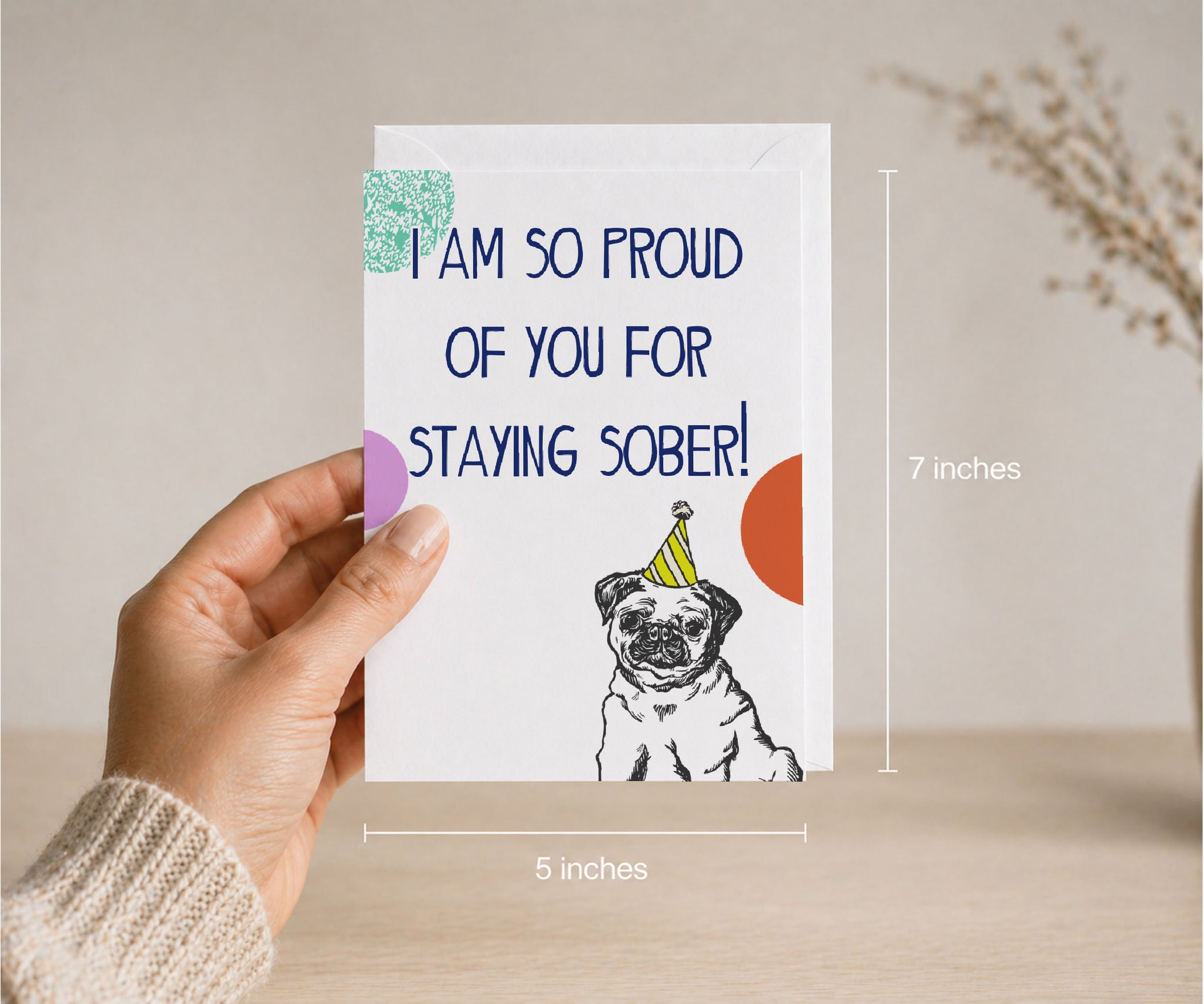 I Am So Proud of You for Staying Sober Recovery Card