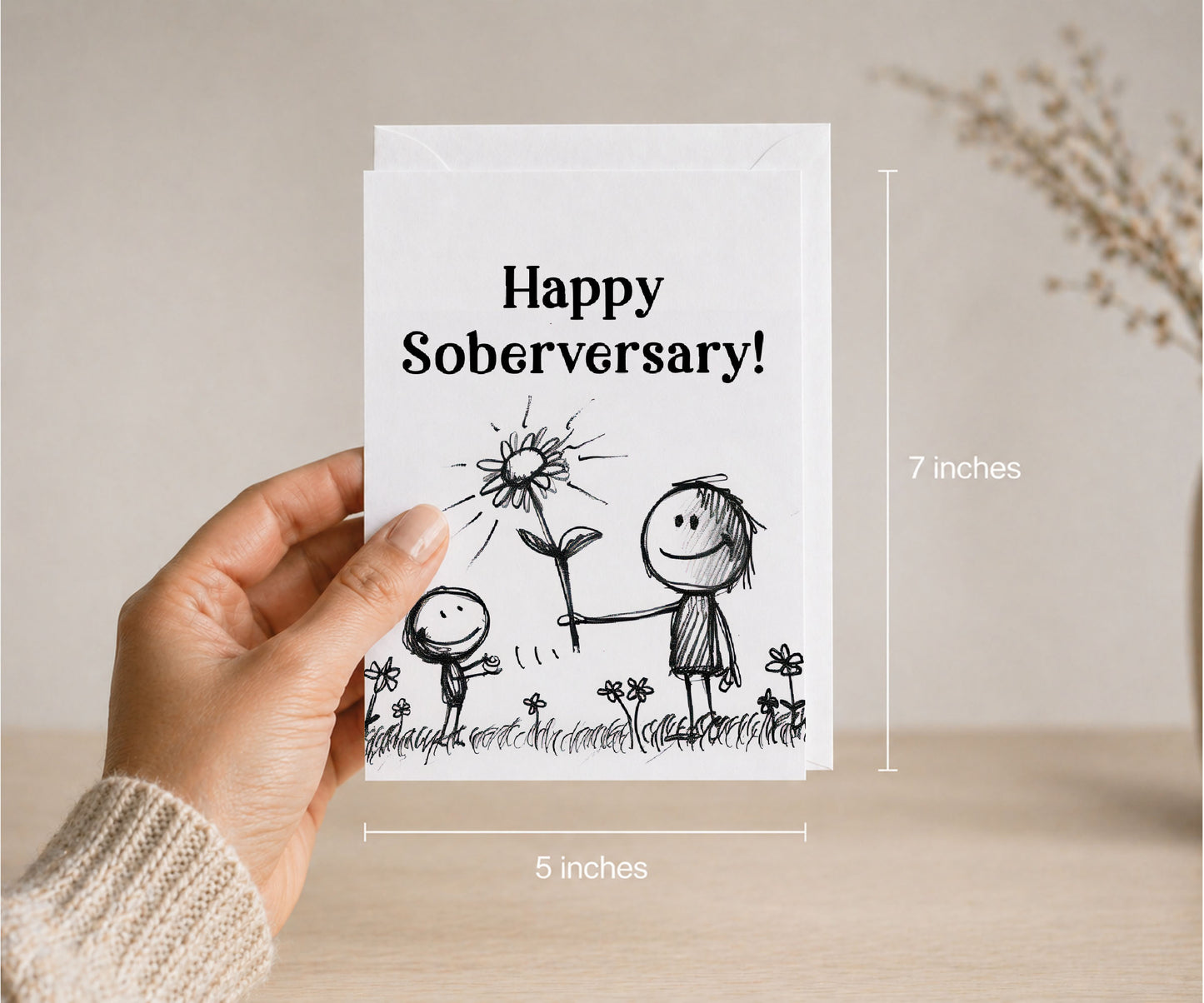 Happy Soberversary Greeting Card — Sobriety Anniversary