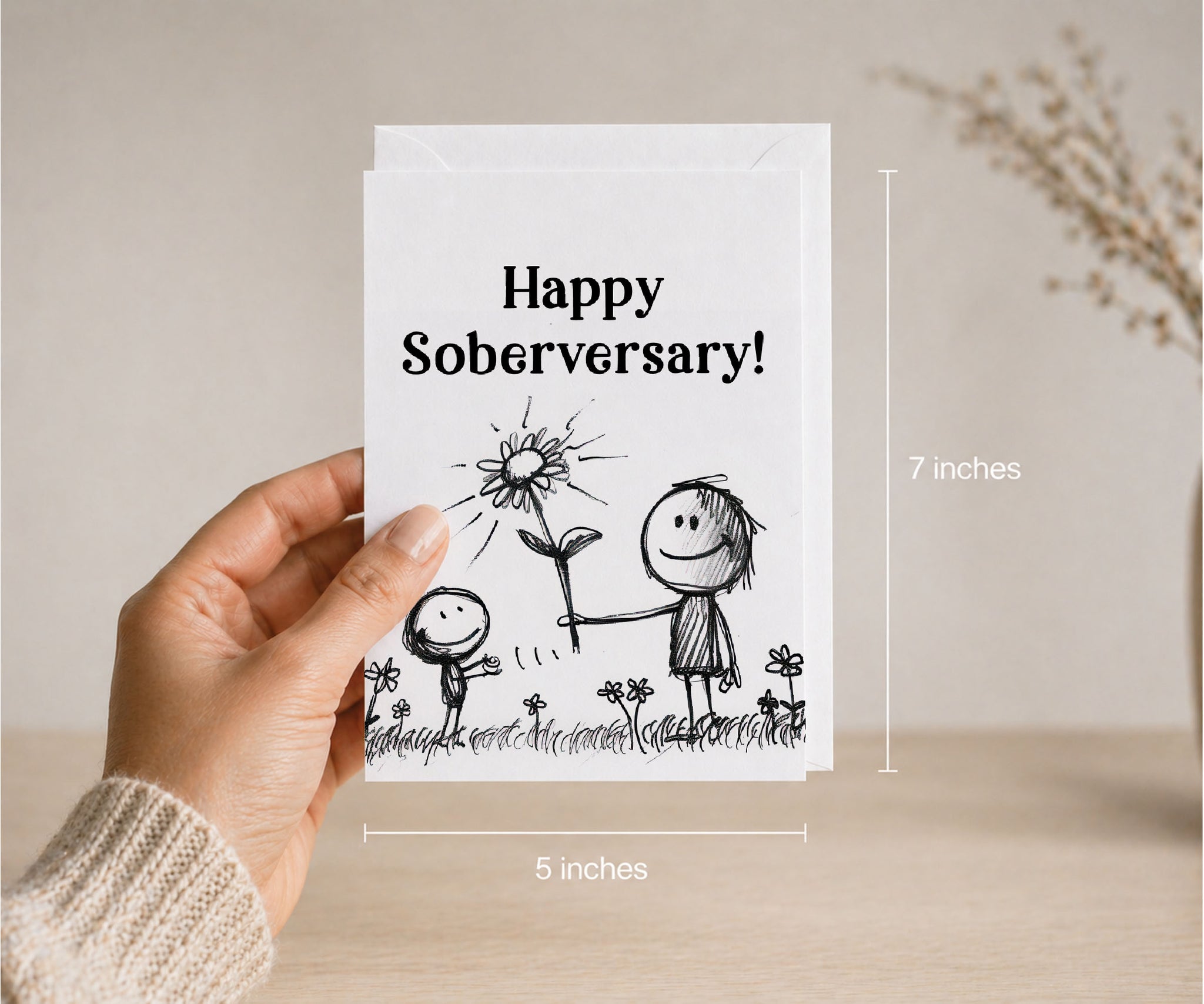 Happy Soberversary Greeting Card — Sobriety Anniversary