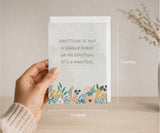 Gratitude Is a Practice Recovery Greeting Card