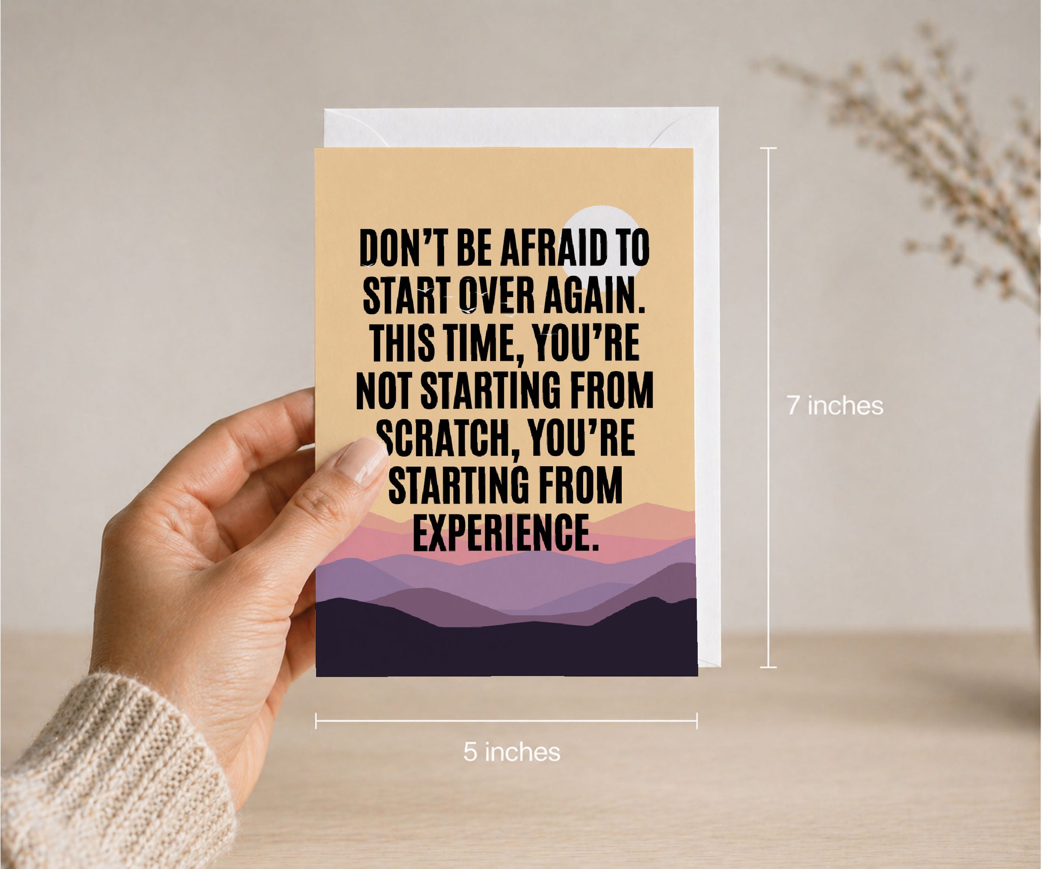 Start Over From Experience Recovery Greeting Card