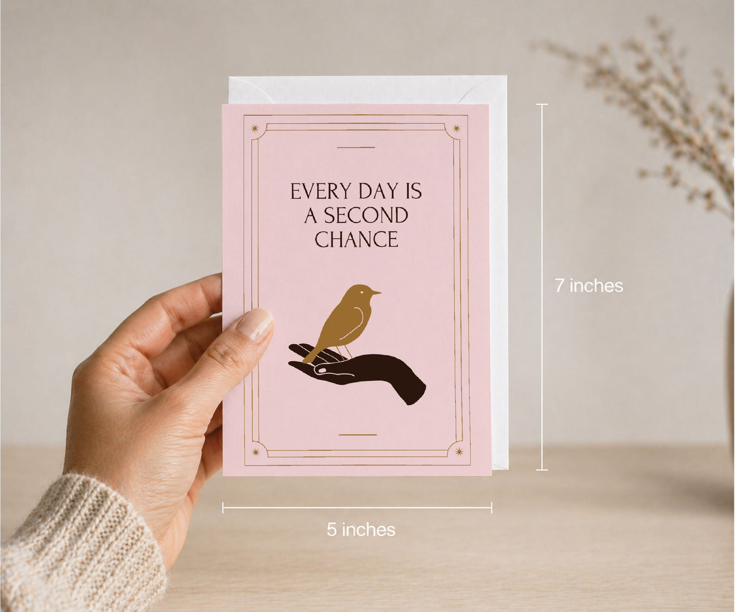 Every Day Is a Second Chance Recovery Greeting Card
