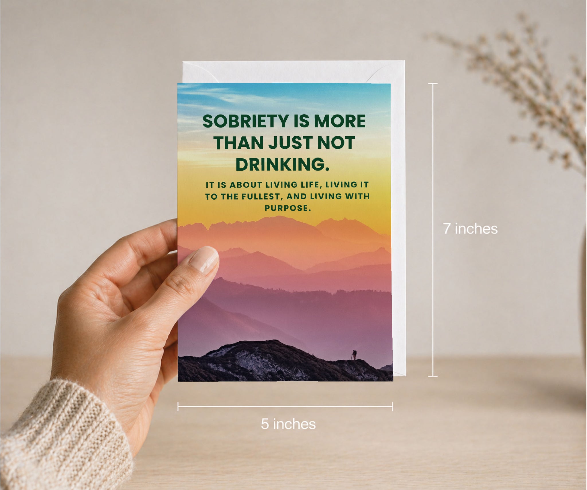 Sobriety Is More Than Just Not Drinking Greeting Card
