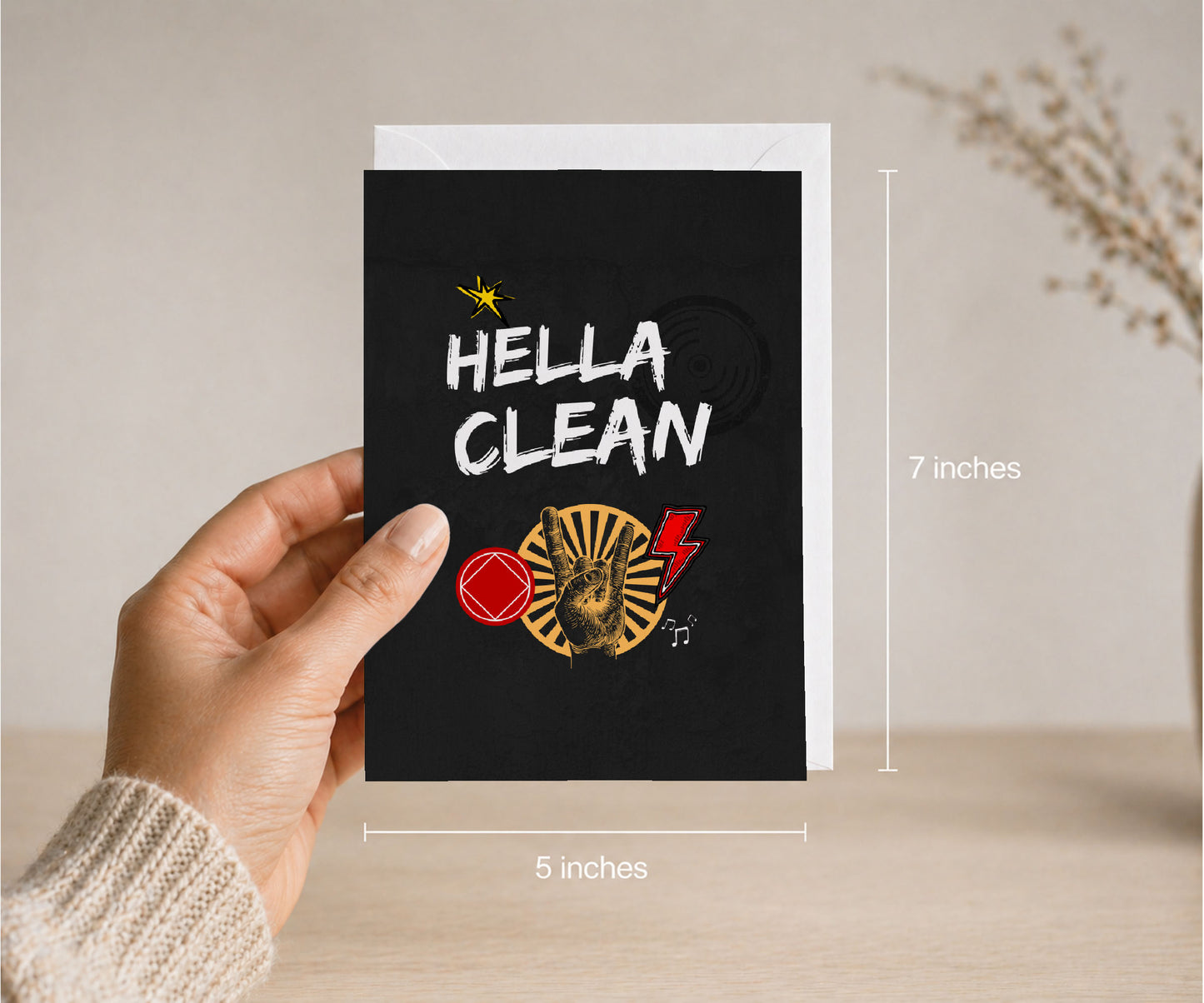 Hella Clean NA Recovery Greeting Card
