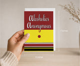 Alcoholics Anonymous Big Book Greeting Card — AA Gift
