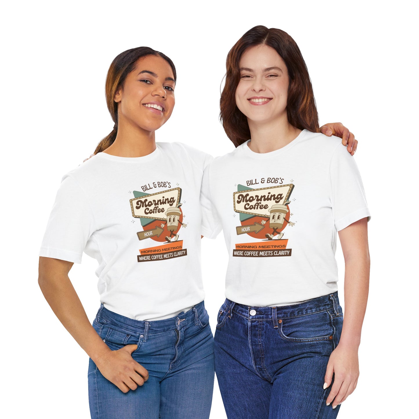 Bill & Bob’s Morning Coffee Hour Recovery Tee Shirt Gift