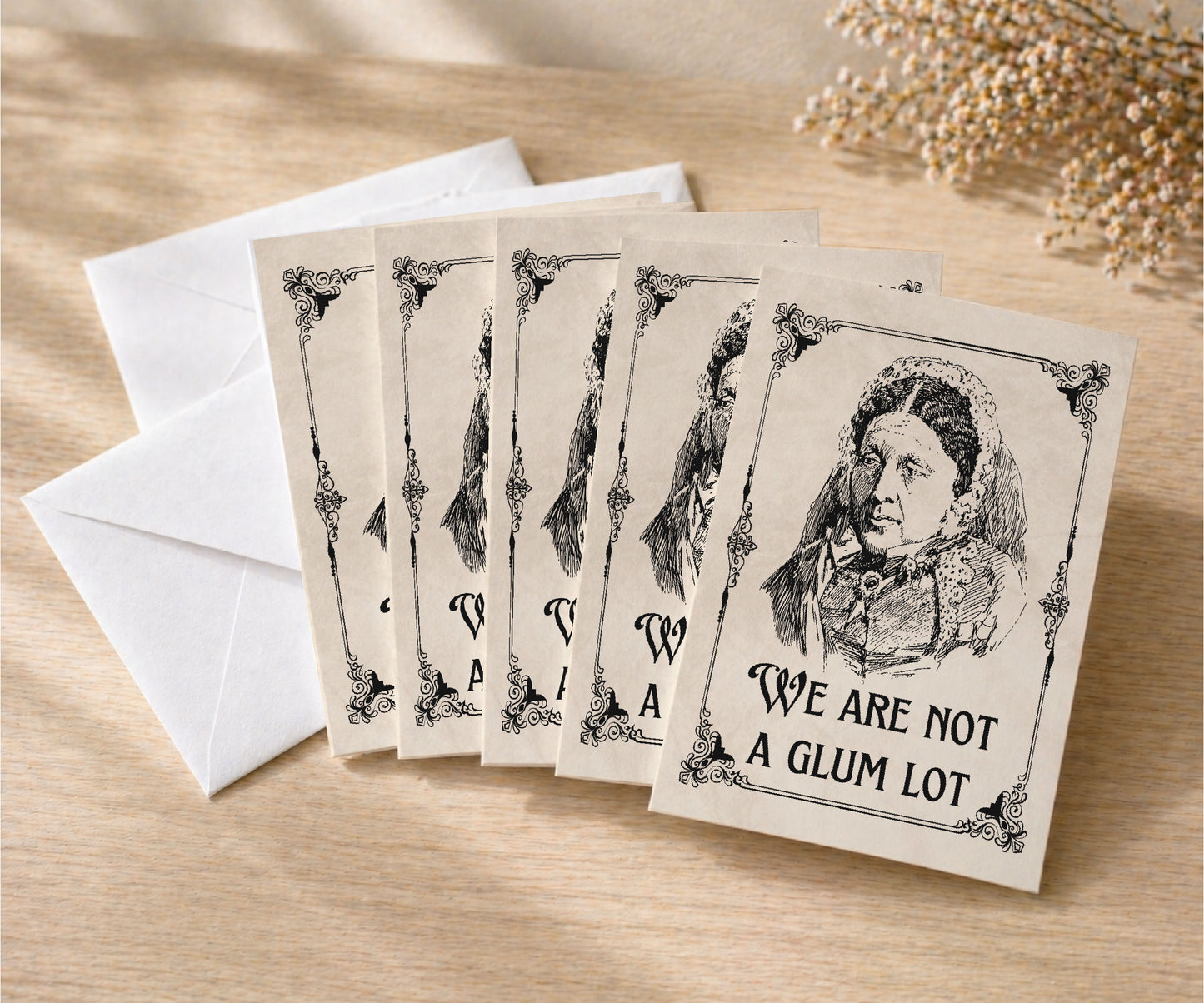 We Are Not a Glum Lot AA Recovery Greeting Card