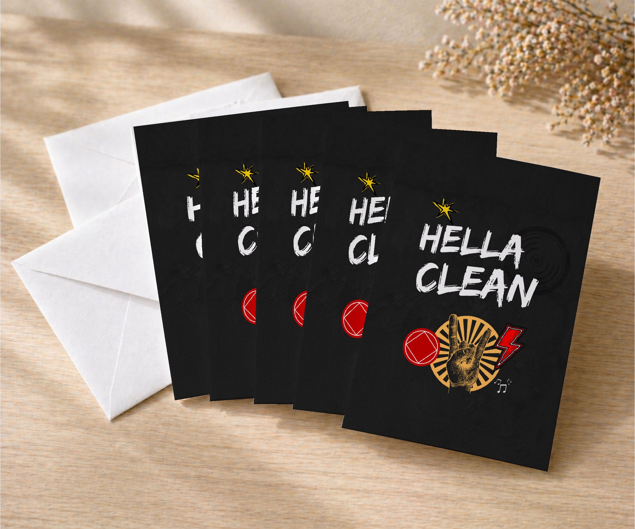 Hella Clean NA Recovery Greeting Card