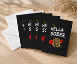 Hella Sober AA Recovery Greeting Card