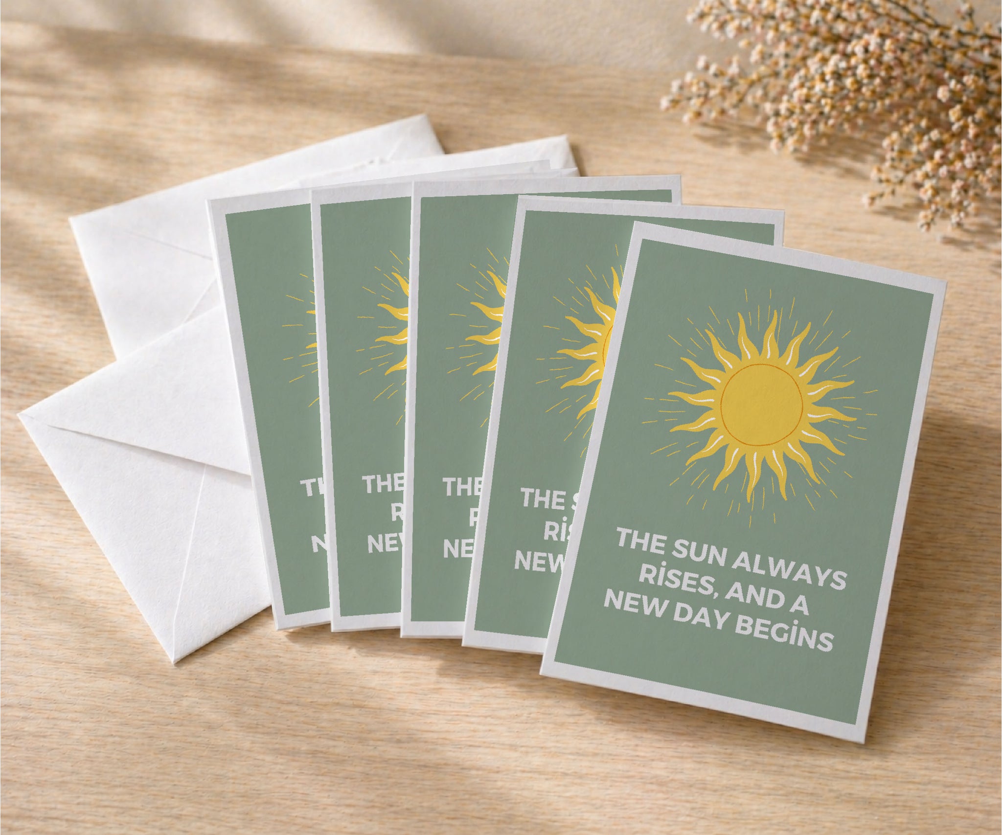 The Sun Always Rises New Day Recovery Greeting Card