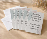Eventually Every Alcoholic Funny AA Greeting Card