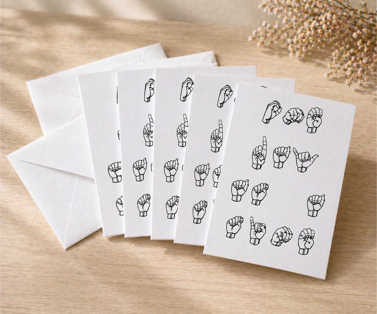 One Day at a Time ASL Sign Language Recovery Card