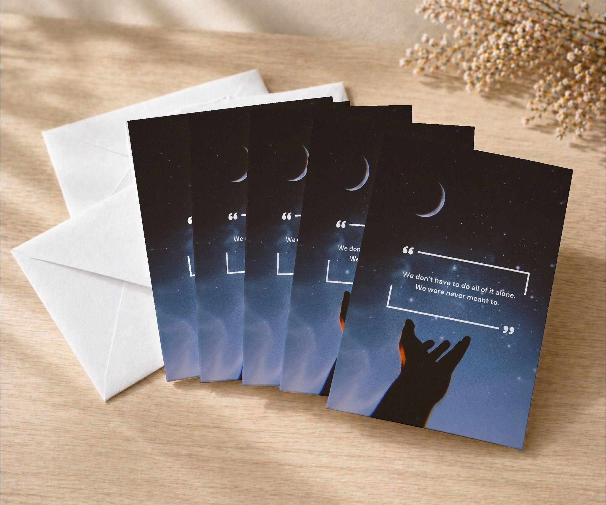 We Were Never Meant to Do It Alone Recovery Card