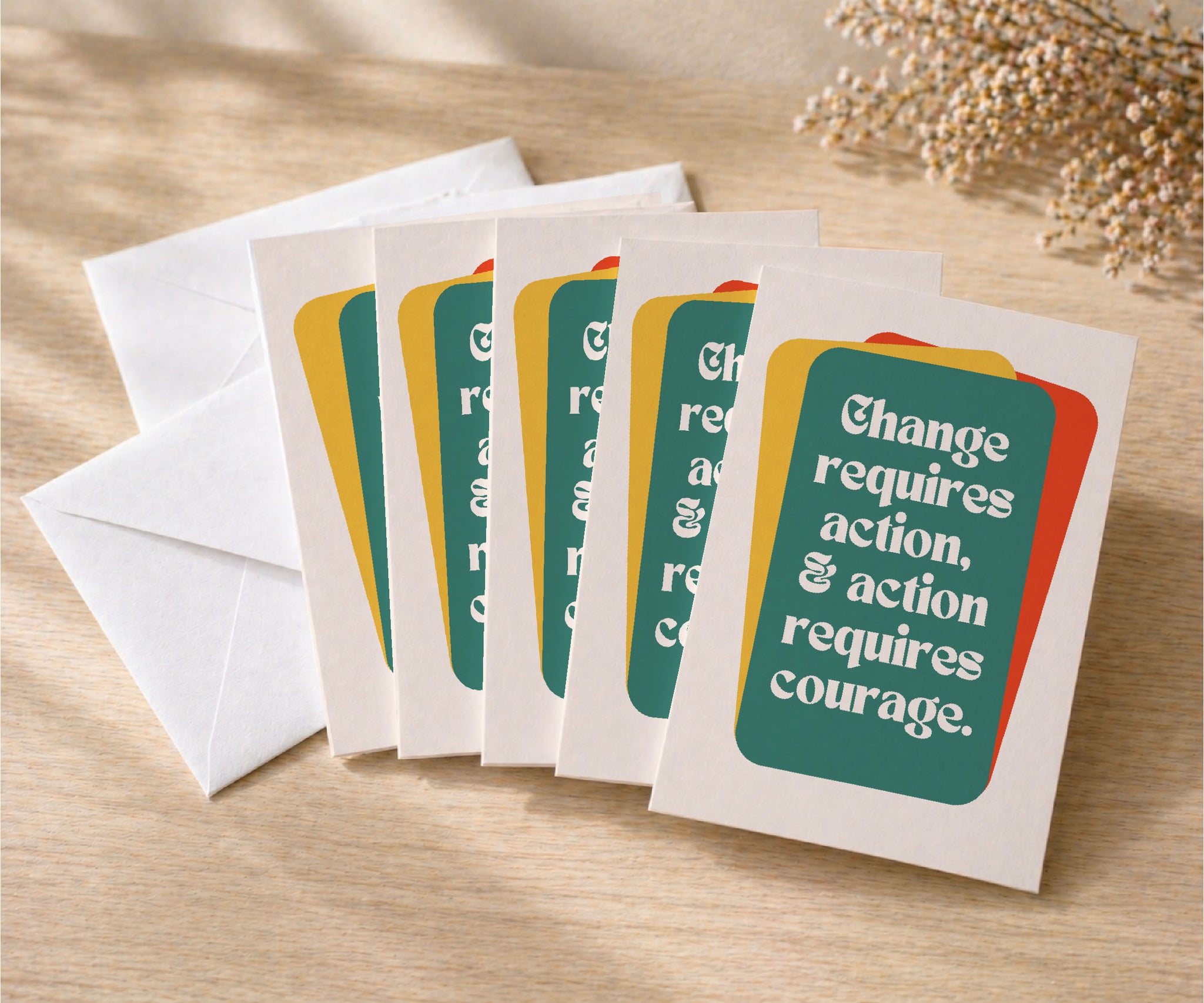 Change Requires Action Recovery Greeting Card