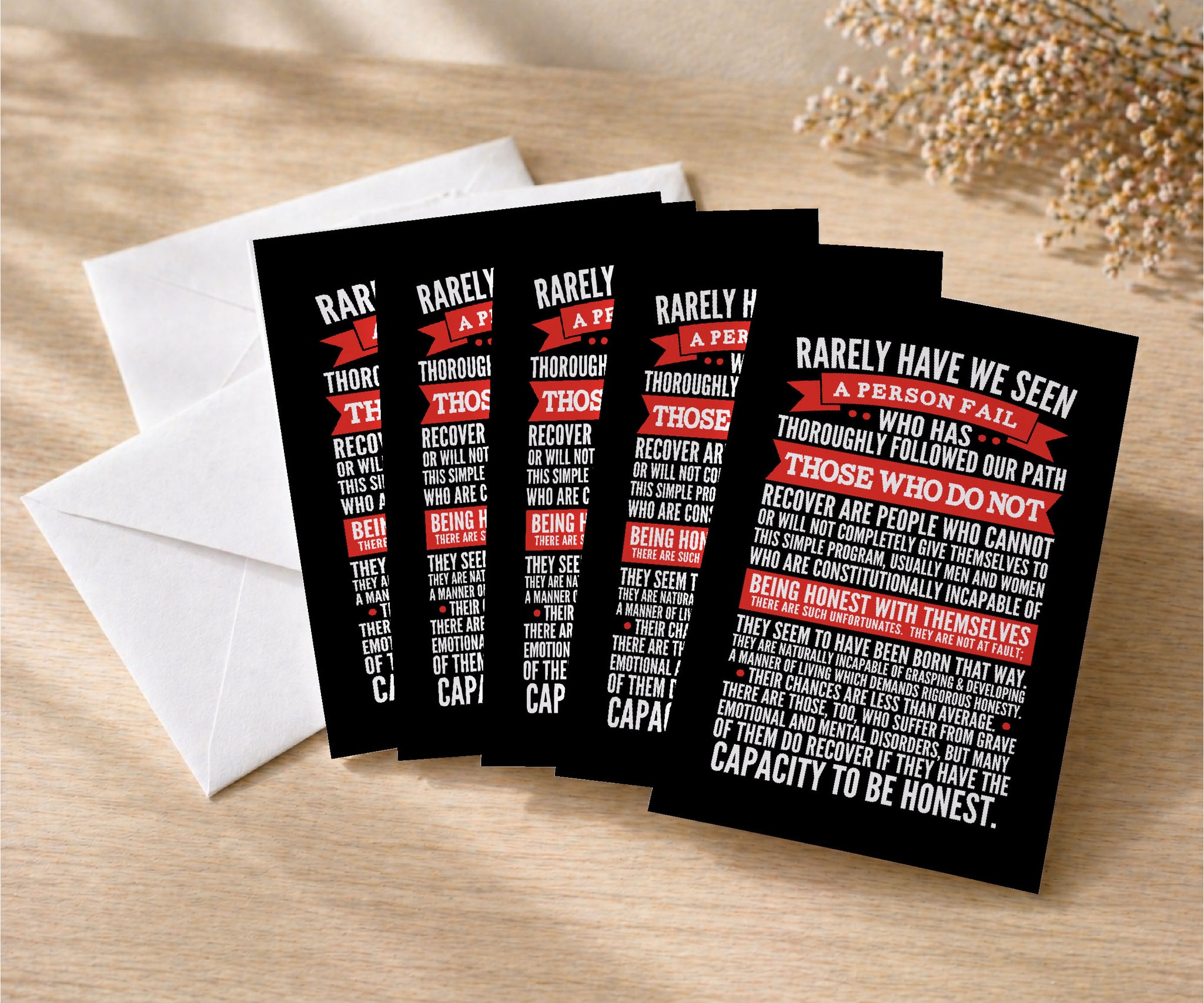 Rarely Have We Seen Big Book AA Greeting Card