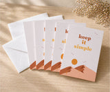 Keep It Simple Recovery Greeting Card