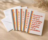 Recovery Is an Act of Self-Love Greeting Card