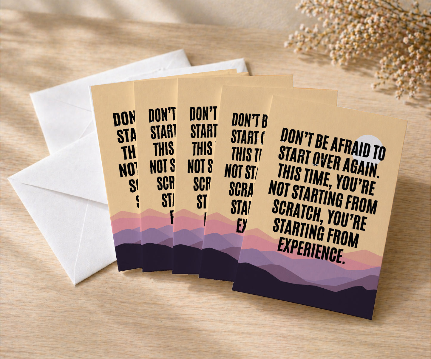 Start Over From Experience Recovery Greeting Card