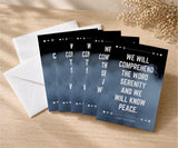 We Will Know Peace Serenity Recovery Greeting Card