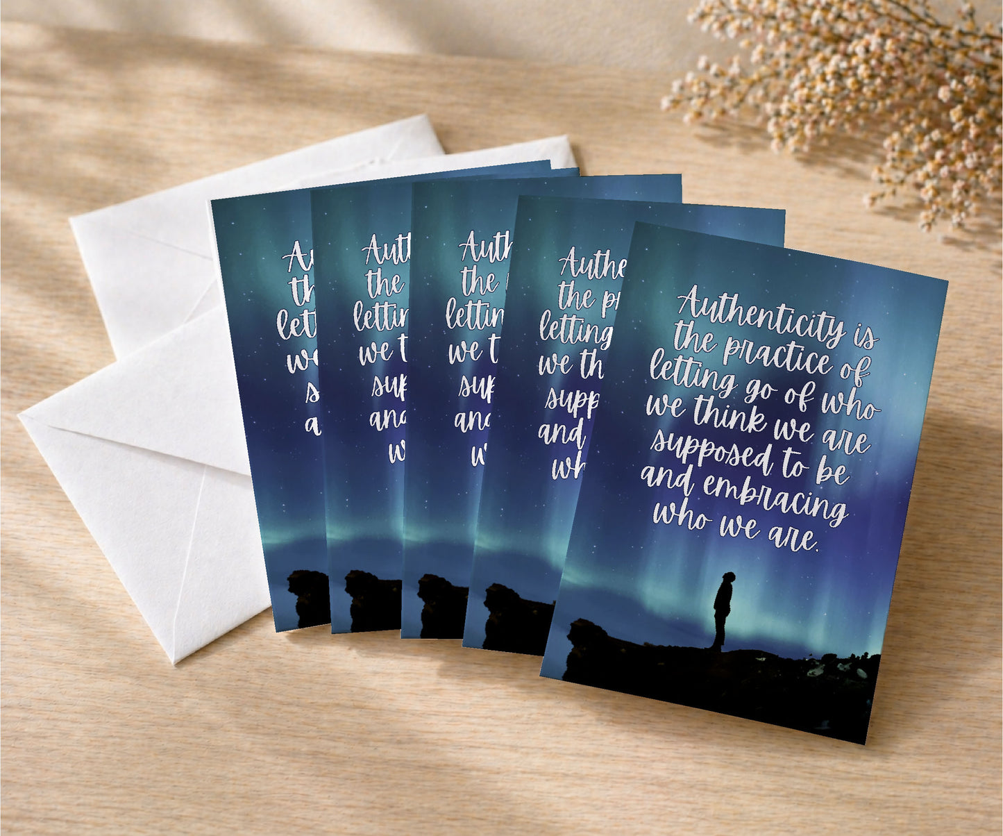 Authenticity Recovery Greeting Card — Letting Go