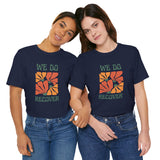 Retro We Do Recover unisex recovery T-shirt in Navy