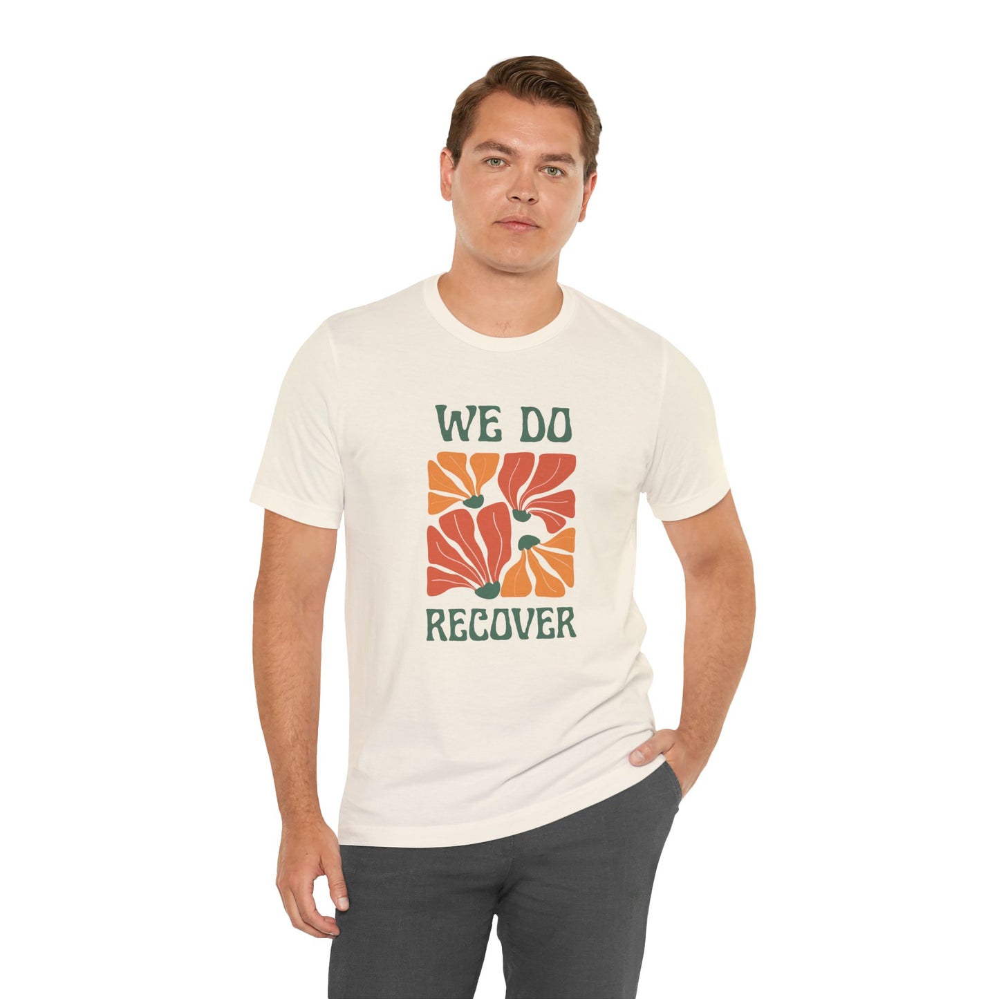 Retro We Do Recover unisex recovery T-shirt alternate mockup