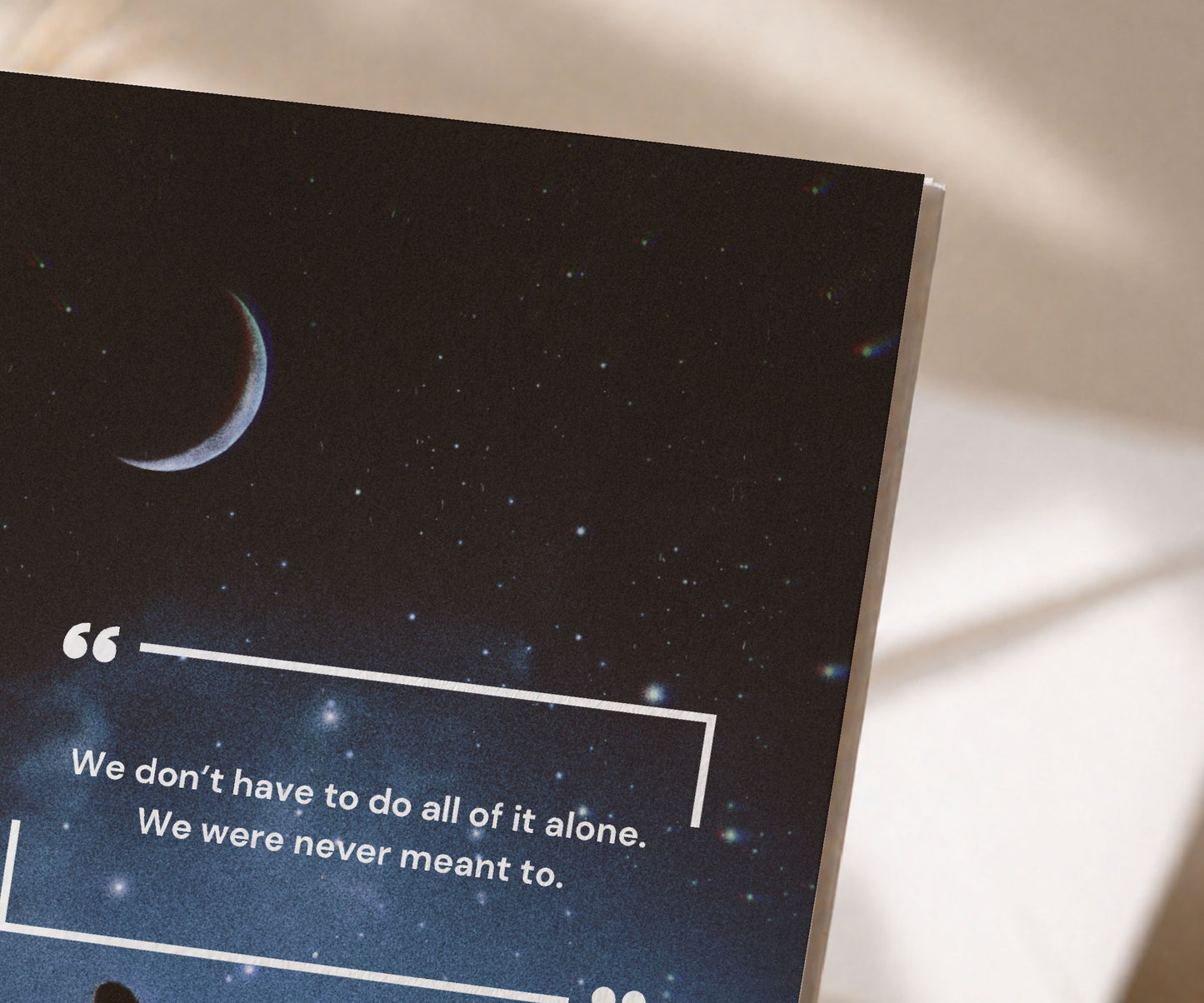 We Were Never Meant to Do It Alone Recovery Card