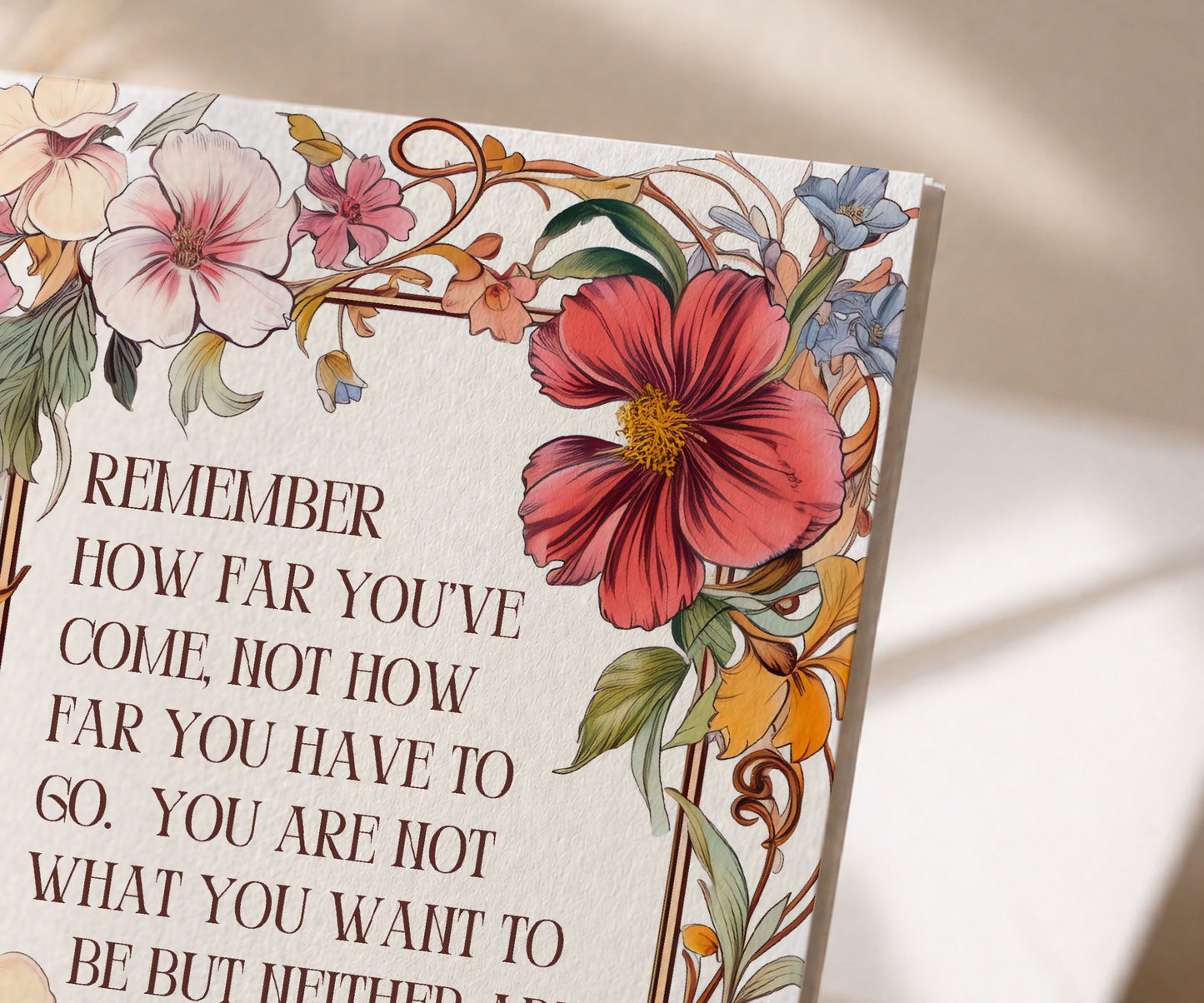 Remember How Far You've Come Recovery Greeting Card