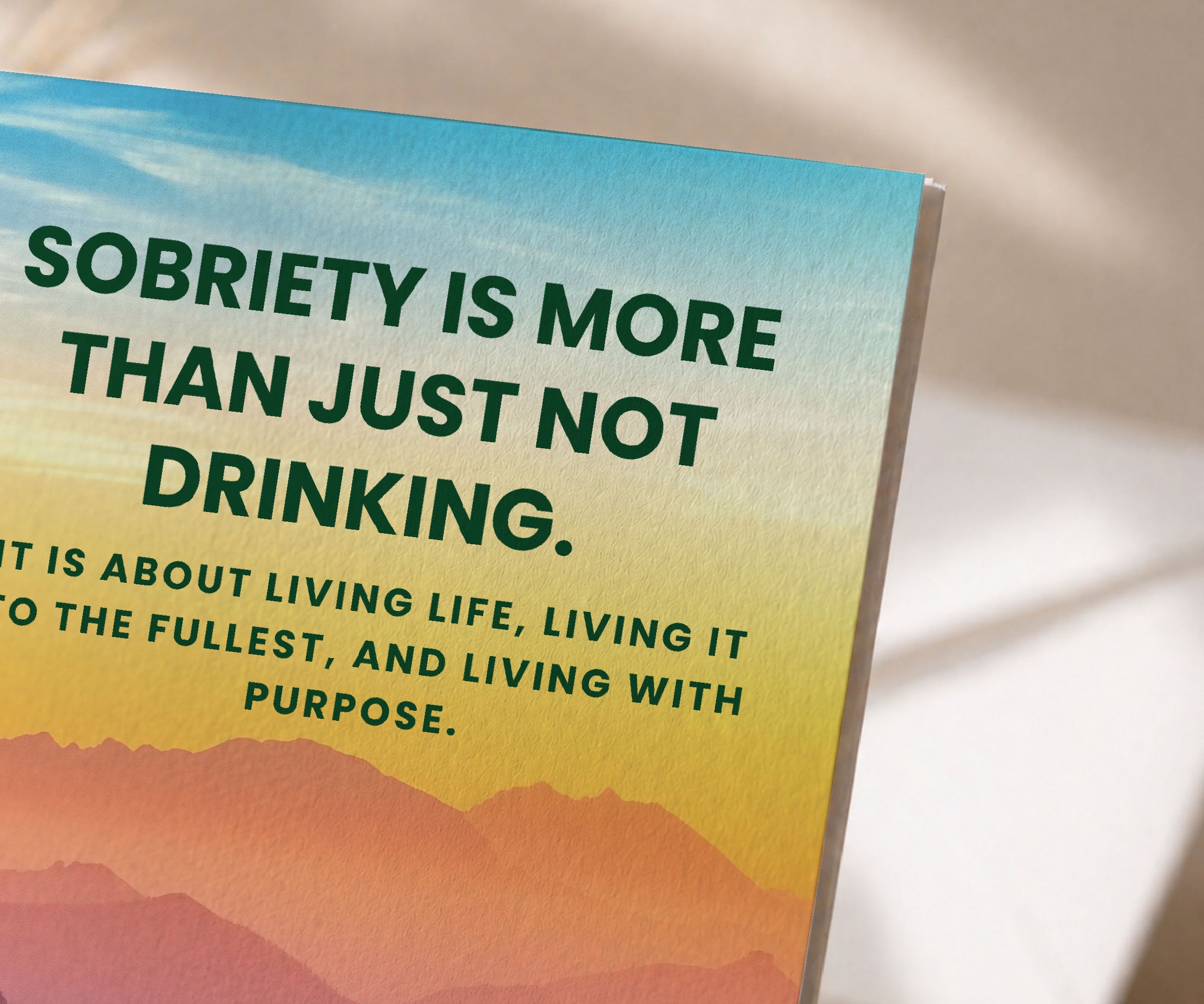 Sobriety Is More Than Just Not Drinking Greeting Card