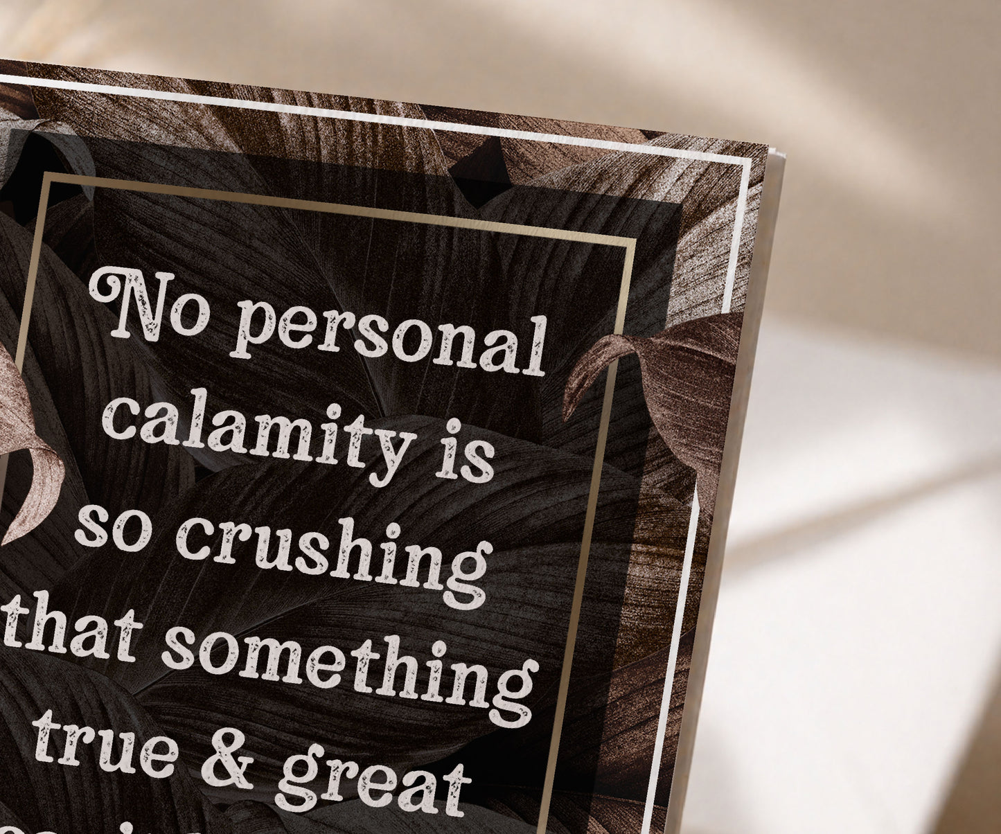 No Personal Calamity Bill W. Quote AA Recovery Card