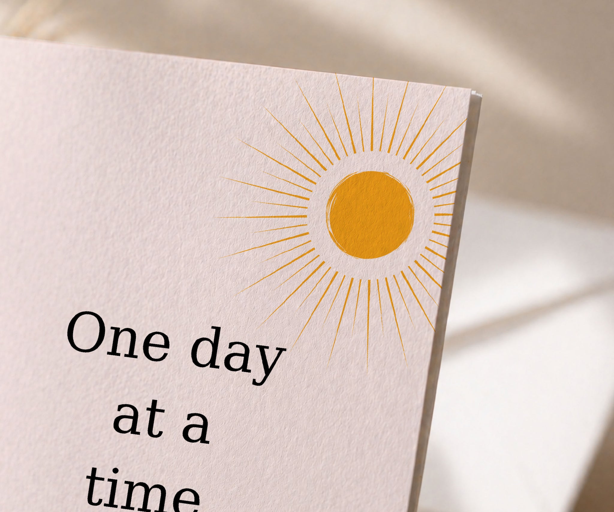 One Day at a Time Sunrise Recovery Greeting Card