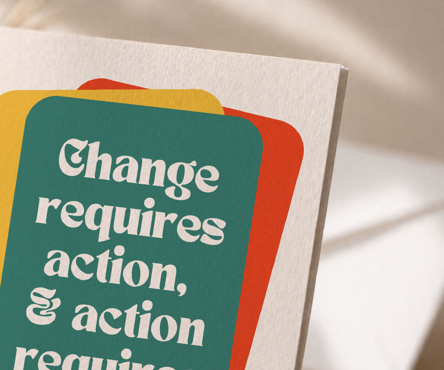 Change Requires Action Recovery Greeting Card