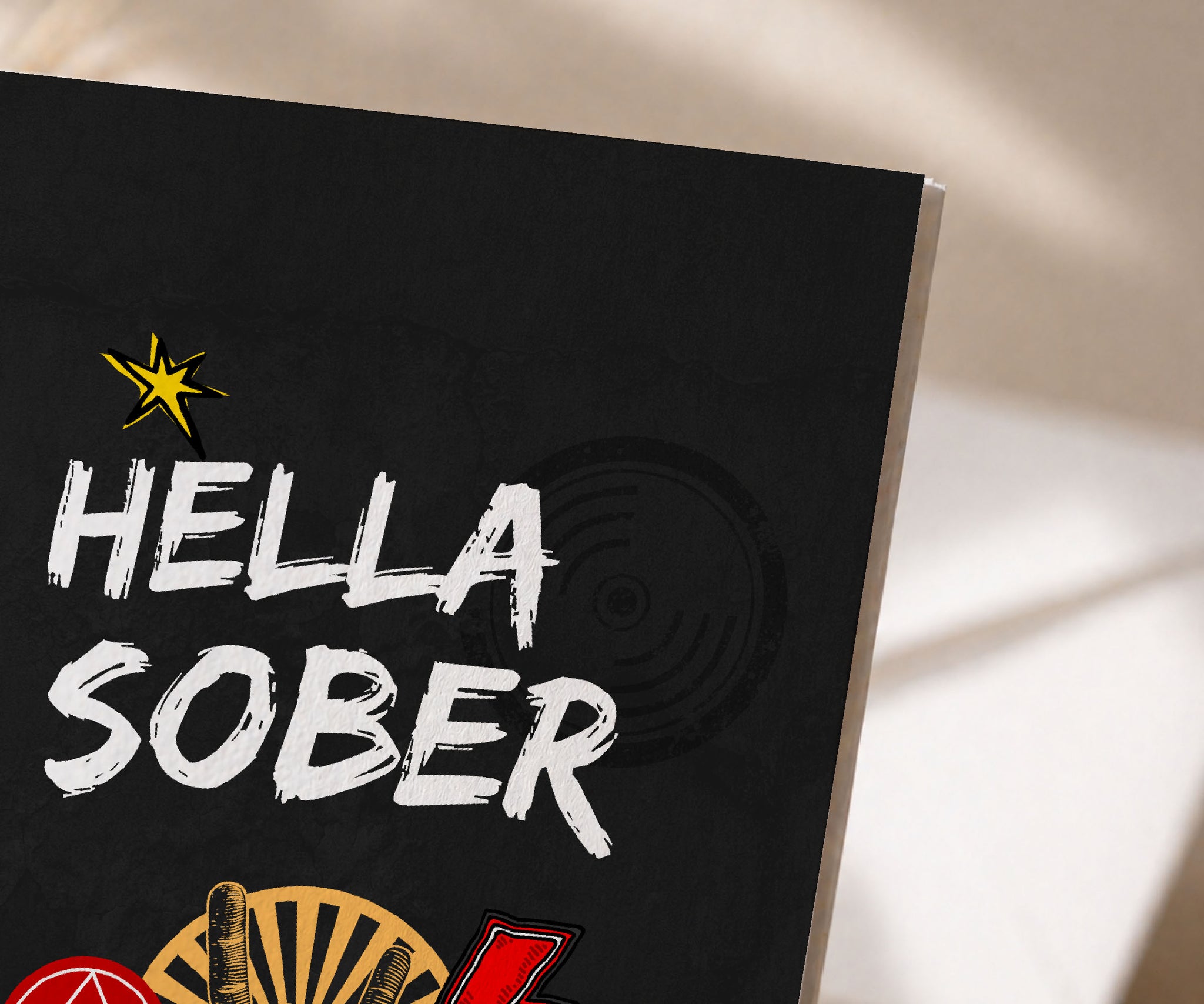 Hella Sober AA Recovery Greeting Card