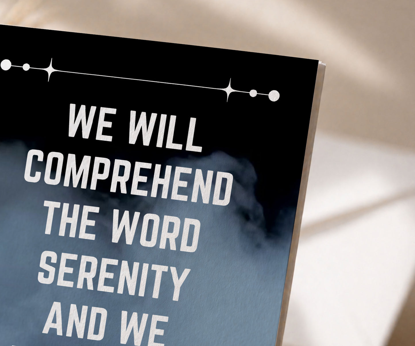We Will Know Peace Serenity Recovery Greeting Card