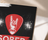 Sober Badass Greeting Card