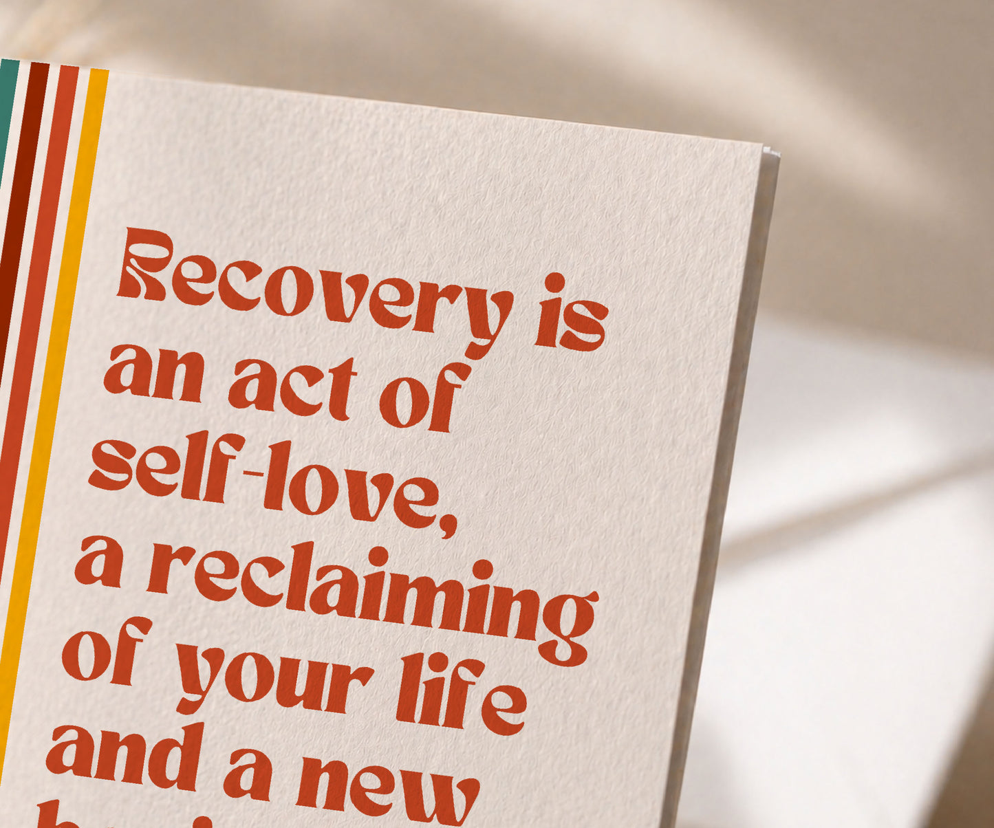 Recovery Is an Act of Self-Love Greeting Card