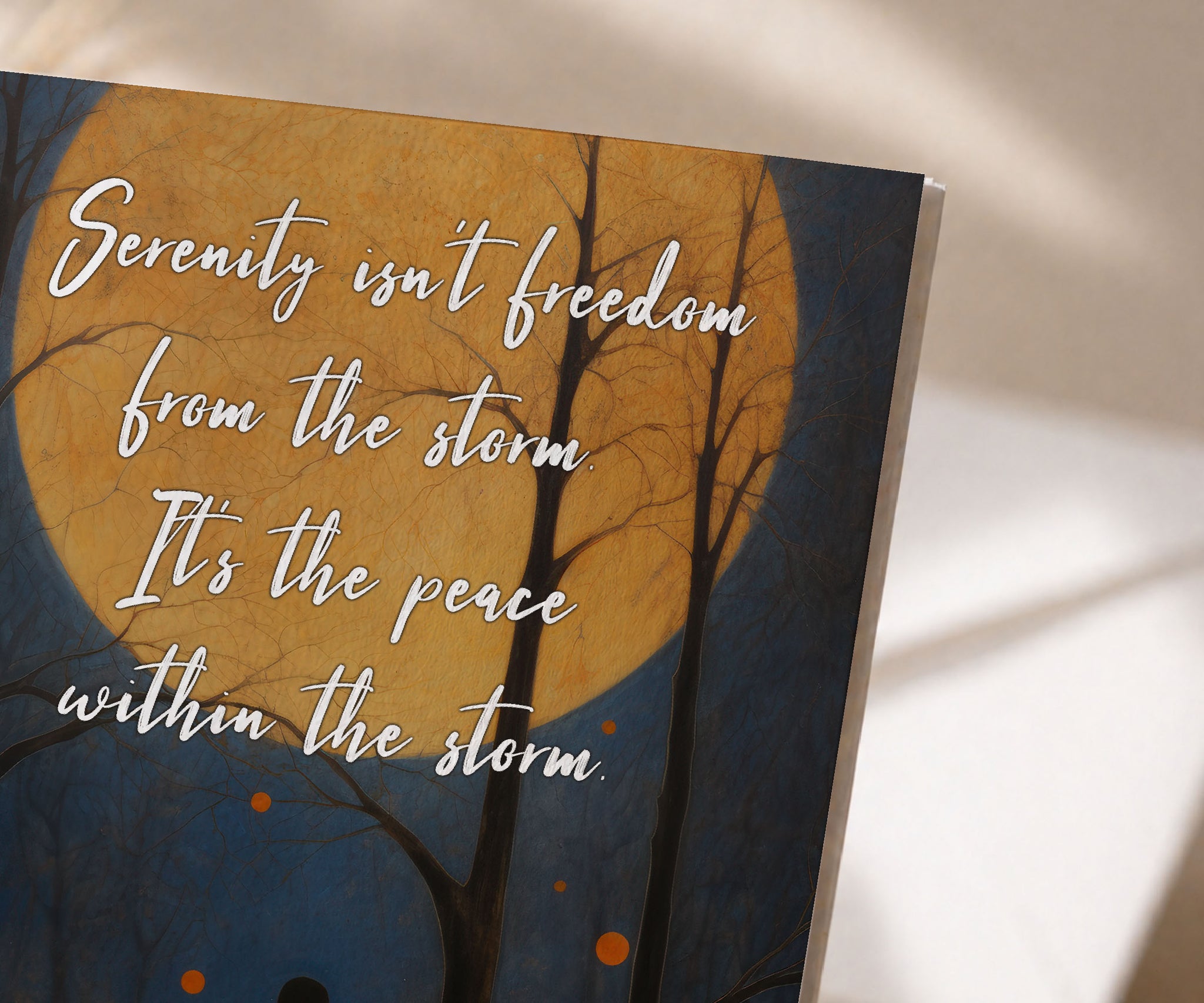 Serenity Isn't Freedom from the Storm Greeting Card