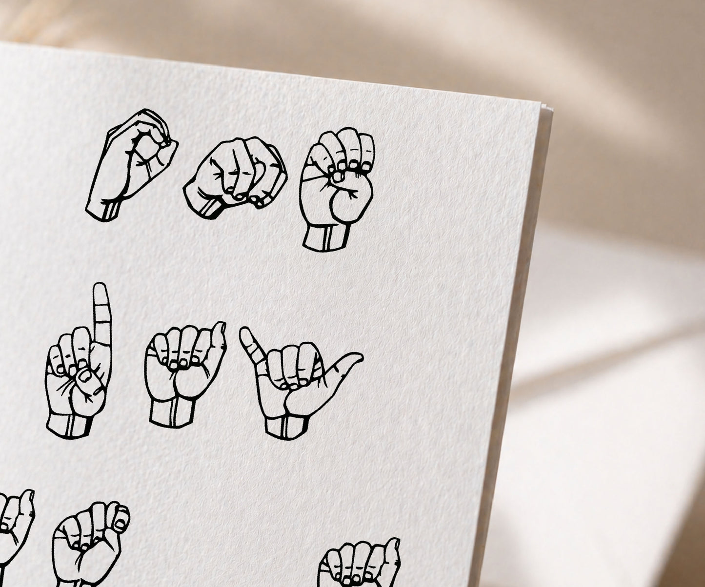 One Day at a Time ASL Sign Language Recovery Card