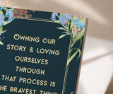 Owning Our Story Recovery Inspiration Greeting Card
