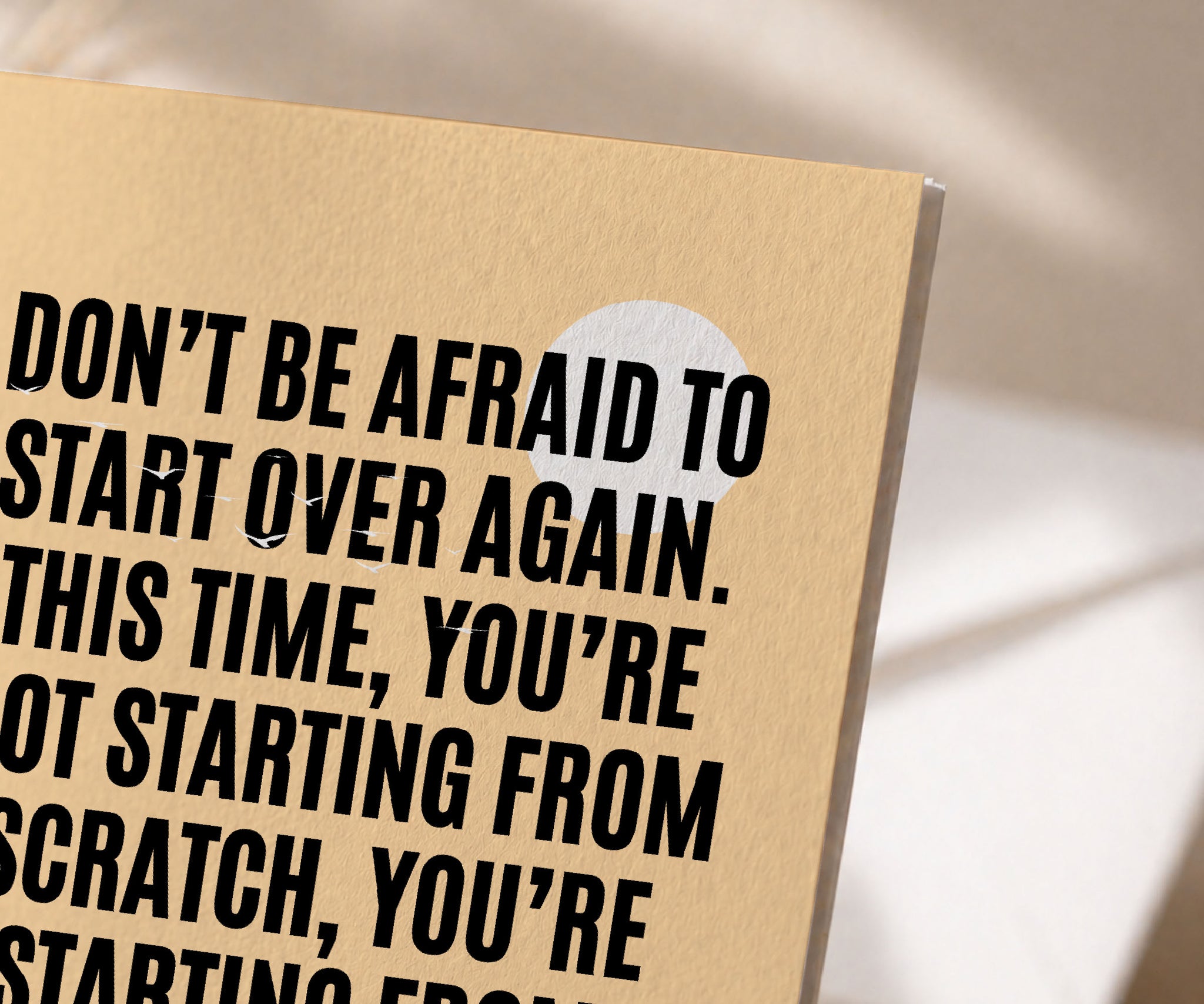 Start Over From Experience Recovery Greeting Card
