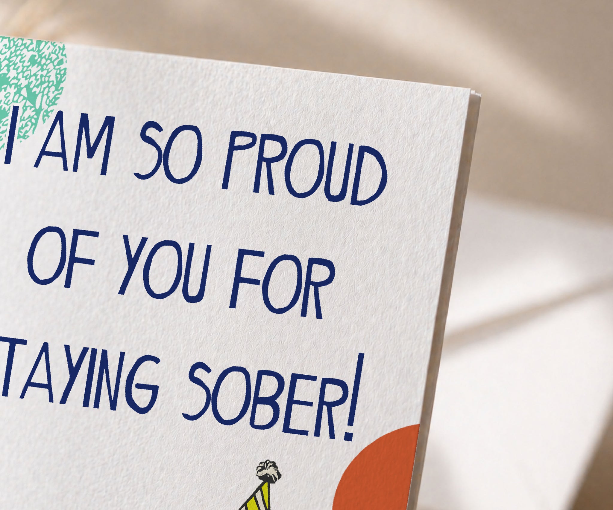 I Am So Proud of You for Staying Sober Recovery Card