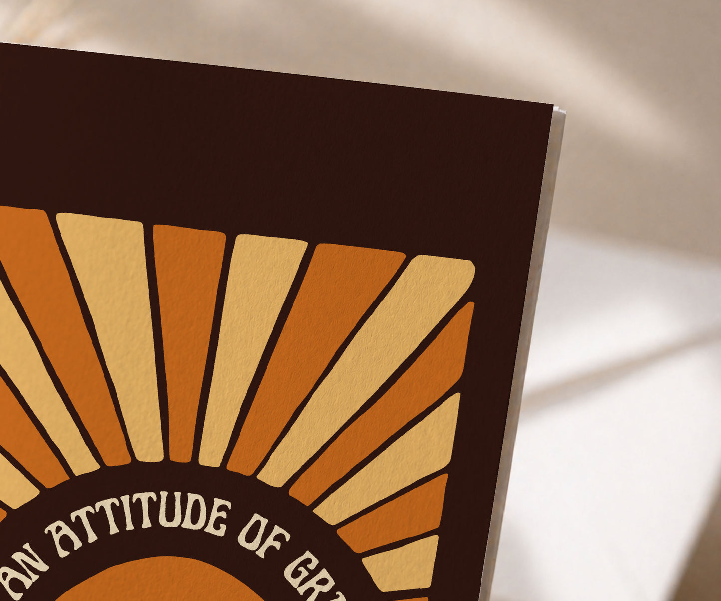 Attitude of Gratitude Just for Today Greeting Card